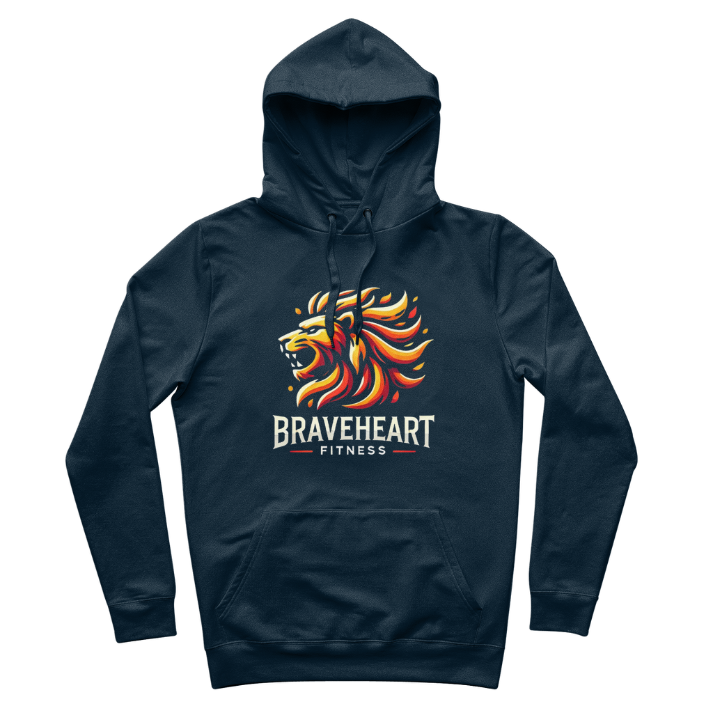 Braveheart Fitness 100% Organic Cotton Hoodie