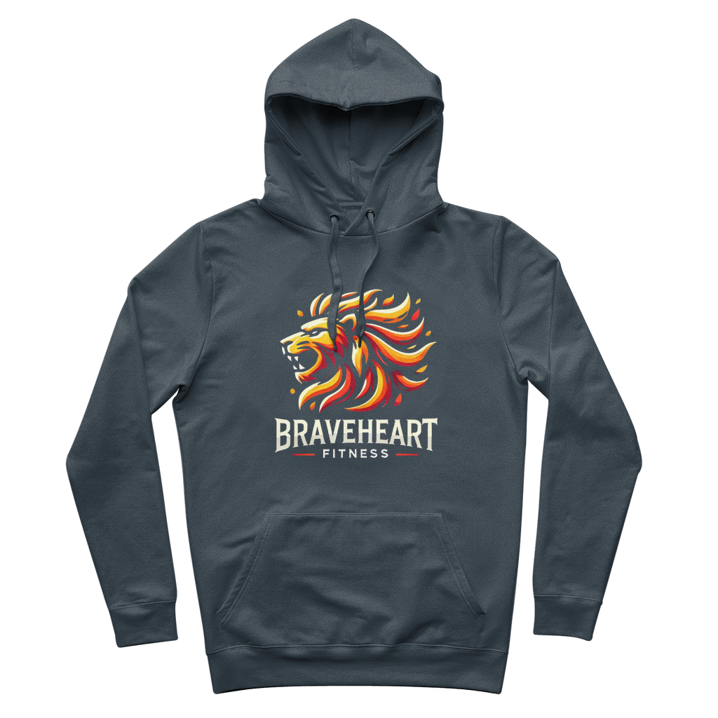 Braveheart Fitness 100% Organic Cotton Hoodie
