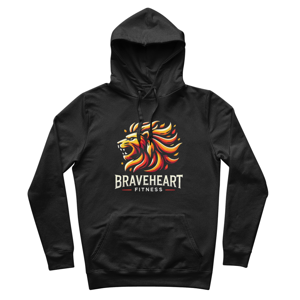 Braveheart Fitness 100% Organic Cotton Hoodie