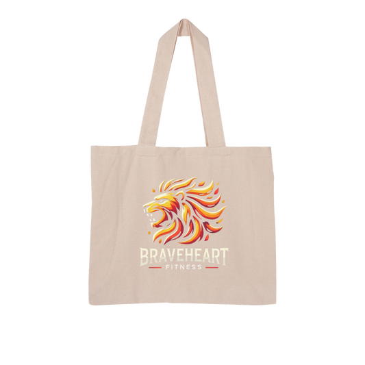 Braveheart Fitness Large Organic Tote Bag